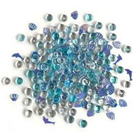 Buttons Galore - Shimmerz Embellishments, 18g, Dolphin's Tale