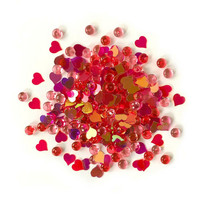 Buttons Galore - Shimmerz Embellishments, 18g, Heart Felt