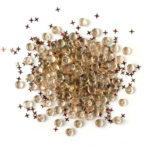 Buttons Galore - Shimmerz Embellishments, 18g, Desert Sky