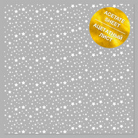 Fabrika Decoru - White foiled Acetate Sheet, 12