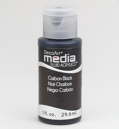 DecoArt - Fluid Acrylics, Carbon Black, 29ml