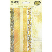 49 And Market -  Vintage Artistry Butter, Washi Tape, 2 arkkia