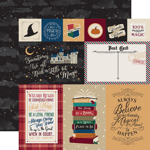 Echo Park - Witches and Wizards Double-Sided Cardstock 12