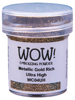 WOW!-kohojauhe, Metallic Gold Rich (O), Ultra High, 15ml