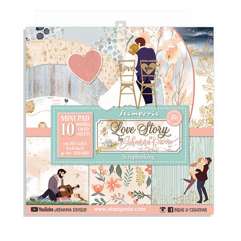 Stamperia - Love Story, Paper Pack 8