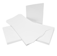 Craft UK - Korttipohja, valkoinen kangaskuvioinnilla, 6