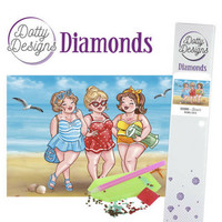 Dotty Designs - Bubbly Girls - Beach (K)(P), Timanttimaalaus, 30x42cm