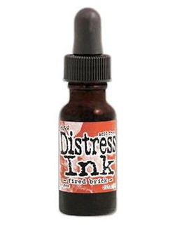 Tim Holtz - Distress Ink, Täyttöpullo, Fired Brick