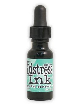 Tim Holtz - Distress Ink, Täyttöpullo, Cracked Pistachio