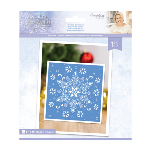 Crafter`s Companion - Sara Signature Collection Glittering Snowflakes, Stanssi, Frosted Dimension