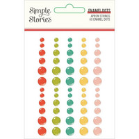 Simple Stories - Apron Strings Enamel Dots, 60 kpl