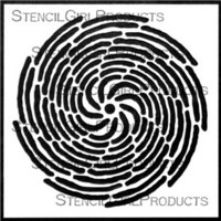 StencilGirl - Spiral Petals, Sapluuna, 6