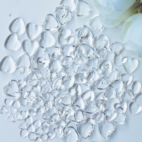 Dress My Crafts - Water Droplet Embellishments, Heart Assorted, 150 osaa