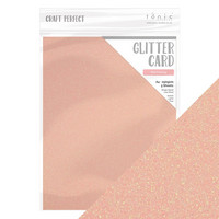Tonic - Glitterkartonki, Pink Frosting, A4, 5 arkkia