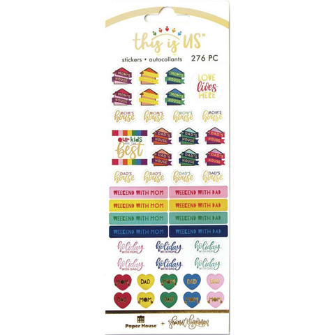 Paper House - This Is Us Functional Sticker Set, Co-Parenting, Tarrasetti