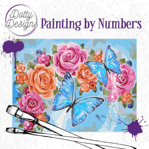 Dotty Design - Paint By Numbers 40x50cm, Perhonen