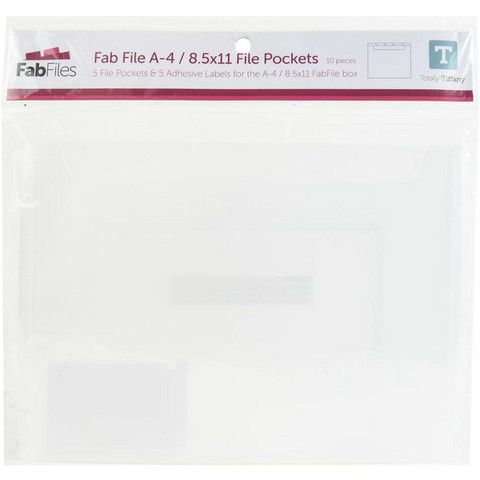 Totally-Tiffany - Fab File Pockets A4, Säilytystasku