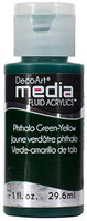 DecoArt - Fluid Acrylics, Phthalo Green-Yellow, 29ml