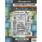 Stamperia - Mixed Media Stamp, Sir Vagabond The Traveler News, Leimasetti