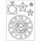 Stamperia - Sir Vagabond, Mixed Media Mould, Clocks and Stars, Muotti, A5