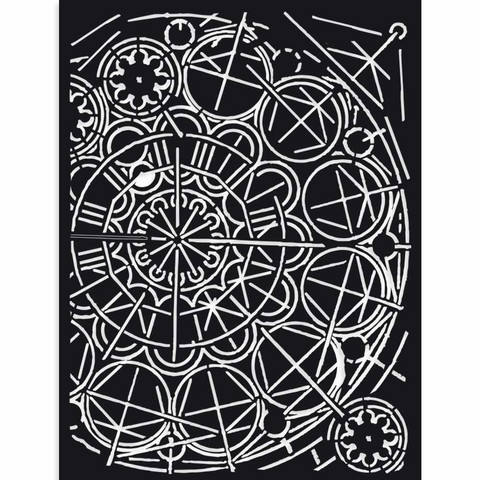 Stamperia - Sir Vagabond, Thick Stencil 15x20cm, Geometry