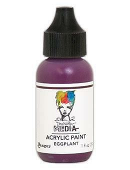 Dina Wakley Media - Acrylic Paint, Eggplant, 29ml