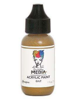 Dina Wakley Media - Metallic Acrylic Paint, Gilt, 29ml