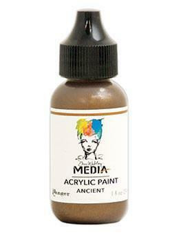 Dina Wakley Media - Metallic Acrylic Paint, Ancient, 29ml