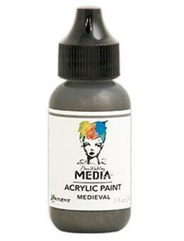 Dina Wakley Media - Metallic Acrylic Paint, Medieval, 29ml