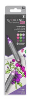 Spectrum Noir - Triblend Brush Markers, 3kpl, Cottage Garden