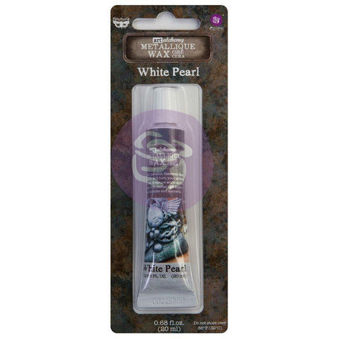 Prima Marketing - Finnabair Art Alchemy Metallique Wax, White Pearl
