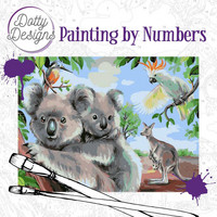 Dotty Design - Paint By Numbers 40x50cm, Wild Animals Outback