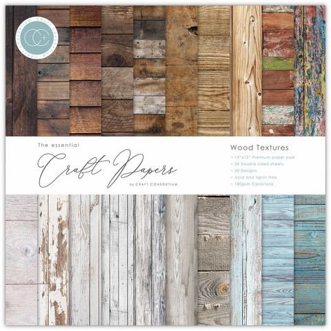 Craft Consortium - Essential Craft Papers, Wood Textures, 6