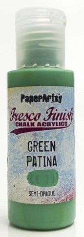 Paper Artsy - Fresco Finish, Akryylimaali, Green Patina, 50ml