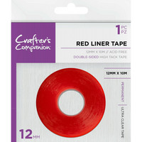 Crafter's Companion - Red Liner, Teippi, 2-puoleinen, 12 mm
