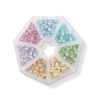 We R - Crop-A-Dile Eyelets, Eyelet-setti, Pastel, 141kpl