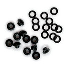 We R - Crop-A-Dile Eyelets and Washer, Eyelet-setti, Black, 35kpl