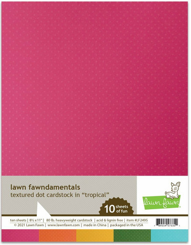 Lawn Fawn - Textured Dot Cardstock 8,5