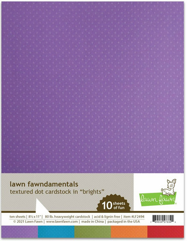 Lawn Fawn - Textured Dot Cardstock 8,5