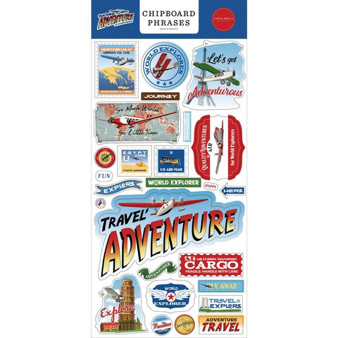 Carta Bella - Our Travel Adventure Chipboard 6