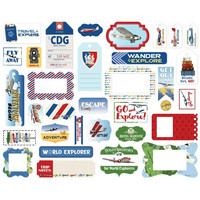 Carta Bella - Our Travel Adventure Frames & Tags, Leikekuvia, 33 kpl