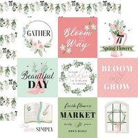 Carta Bella - Flower Garden Double-Sided Cardstock 12
