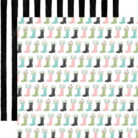 Carta Bella - Flower Garden Double-Sided Cardstock 12