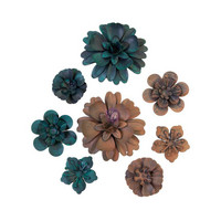 Prima Marketing - Mechanicals Metal Embellishments, Desert Flowers, 8 osaa