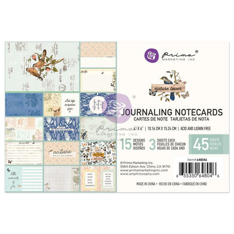 Prima Marketing - Nature Lover, Journaling Notecards, 4