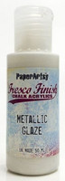 Paper Artsy - Fresco Finish, Akryylimaali, Metallic Glaze, 50ml