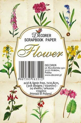Decorer - Flower, Korttikuvia, 24 osaa