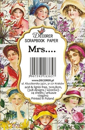 Decorer - Mrs..., Korttikuvia, 24 osaa