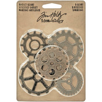 Tim Holtz - Idea-Ology Metal Gadget Gears, 5 kpl