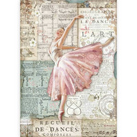 Stamperia - Passion, Rice Paper, A4, Dancer 